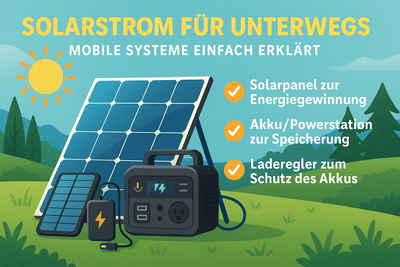 Solarstrom für unterwegs: Mobile Systeme einfach erklärt